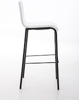 thumbnail of Barhocker KELAN - Kunstleder Weiß 43x51x103 cm Schwarz | Barstuhl Mit Lehne Tresenhocker Tresenstuhl Kneipenhocker Kneipenstuhl