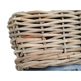 thumbnail of Pflanzkorb Sylter Korb Blumenkorb 49x37x30cm Rattan Garten Drypot Natur Rollen
