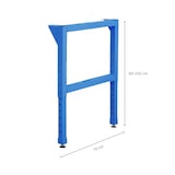 thumbnail of PROREGAL Höhenverstellbarer Vierkantrohr-Fuß für Werkbank Rhino | HxT 60-100x70cm | Komplett verschweißt & pulverbeschichtet | Lichtblau