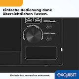 thumbnail of Exquisit Einbau-Mikrowelle EMW20-DG-020 schwarz | Grill | max. 1000 W | Garraum 20 l | Schwarz Front