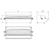thumbnail of Dispensador Inox de Film Alimentario | 350 x 165 x 110 mm | Acero Inoxidable | Corte Preciso | Profesional
