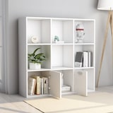 thumbnail of vidaXL Bücherregal Weiß 98x30x98 cm Holzwerkstoff