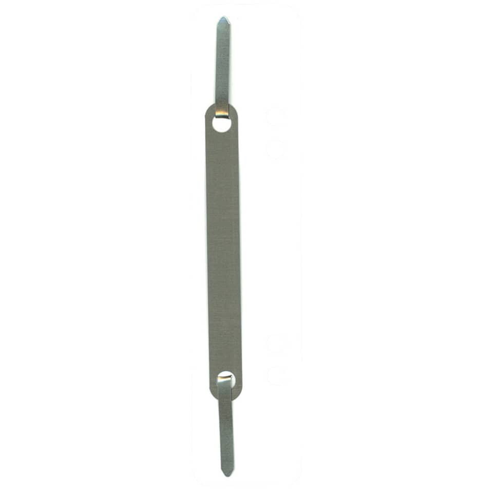 Heftstreifen Metall, 34x150mm, 25 Stück, weiß Q-CONNECT 1012500010