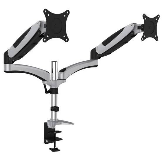 Digitus DA-90353 2fach Monitor-Tischhalterung 25,4 cm (10") - 68,6 cm (27") Schwarz Neigbar, Schwenk