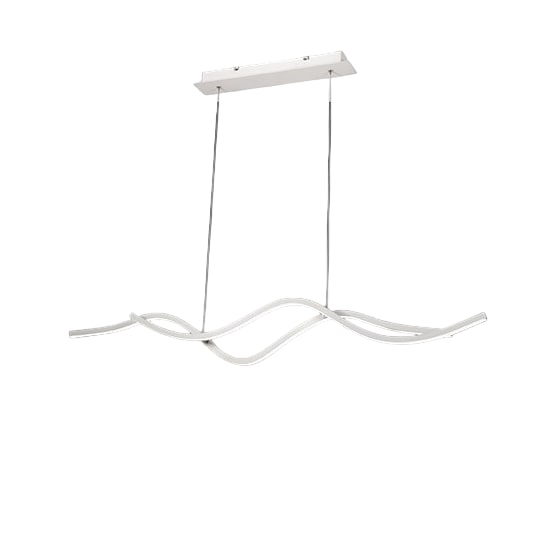 Lampadario a sospensione a led Sinuo 36W bianco 3666-45-102 Fabas Luce