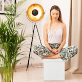 thumbnail of Relaxdays Sitzhocker mit Stauraum, faltbar, weich gepolstert, eckig, Stoff, Sitzwürfel, HBT: 37 x 37,5 x 37,5 cm, grau