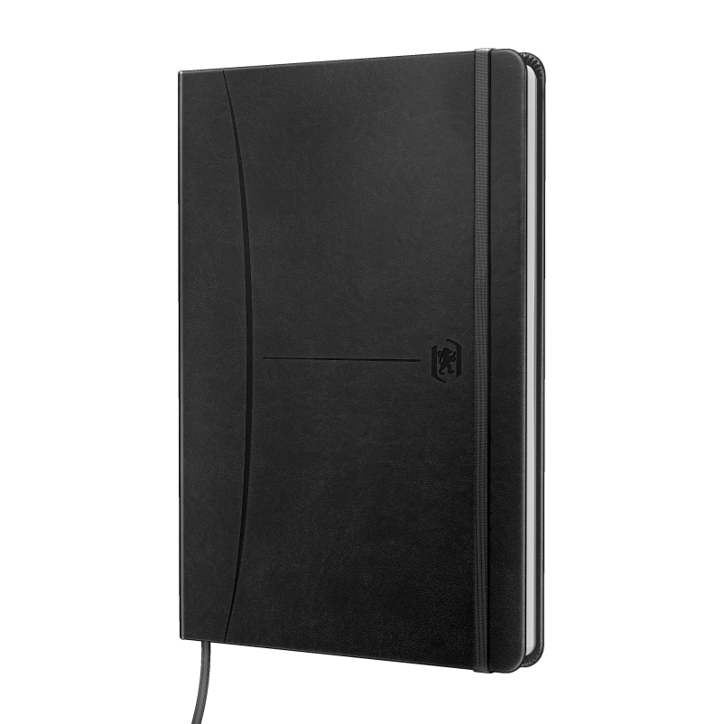 Lot de 5 Carnet Signature broché A5, 160p./80 feuilles 90g/m², ligné 6mm + marge, coloris noir