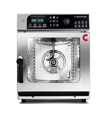 CONVOTHERM Four mixte électrique Mini 6 niveaux, 3 modes, commande mannuelle, inox