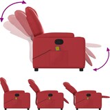 thumbnail of vidaXL Massagesessel Rot Kunstleder