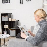 thumbnail of Relaxdays Stufenregal 6 Fächer, Steckregal als Kleiderschrank oder Raumteiler, offenes Regalsystem, schwarz