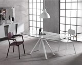 thumbnail of Kyoto Four ausziehbarer Tisch aus weißem Marmor und gehärtetem Glas bis zu 180 cm