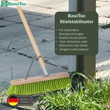 thumbnail of Stabiler Straßenbesen 60cm Breit mit speziellem Stielstabilisator und Stiel 160cm Lang Besen Kehrbesen neon-grüne Borsten Gartenbesen