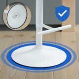 thumbnail of Conjunto de 2 bancos de bar em tecido Damar creme/branco