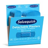 thumbnail of 60 Set `Cederroth` Salvequick Detectable Pflaster (2 x 15 Stück) blau Fingertip & Standard, Refill