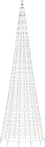 thumbnail of vidaXL LED-Weihnachtsbaum für Fahnenmast 1534 LEDs Kaltweiß 500 cm
