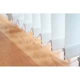 thumbnail of Lamellenvorhang Schiebevorhang fertiges Komplettsystem (weiss, 120x250 cm)