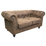 thumbnail of MF - Sofá de Diseño Modelo CHESTER PREMIUM, 2 plazas, Tapizado en Similpiel Vintage. 77 x 150 x 70 cm