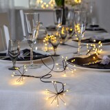 thumbnail of LED Lichterkette Blume 96 Tautropfen LED 8 Blüten Batterie 2,1m Timer