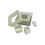 thumbnail of Schneider - Ausstechersatz Quadrat, gezackt 9-teilig, Material: Nylon, hitzebeständig bis +160°C