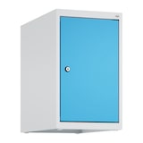 thumbnail of C+P Aufsatzschrank Classic PLUS, 1 Abteil, HxBxT 50x30x50cm, Zylinderschloss, Hellgrau/Lichtblau von PROREGAL