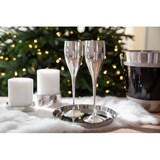 thumbnail of 2er Set Kerzenhalter Luca, Edelstahl gehämmert hochglanzpoliert, ø 9,5 cm, Höhen 2,5 + 5 cm