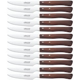 thumbnail of Arcos Table Messer - Box 12 Stück Steakmesser Tafelmesser - Klinge Nitrum Edelstahl 110 mm - HandGriff Pack-Holz Farbe Braun (12 pcs)