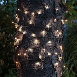 thumbnail of LED Solar Lichterkette warmweiß 16m 8 Modi USB Garten Outdoor Außen