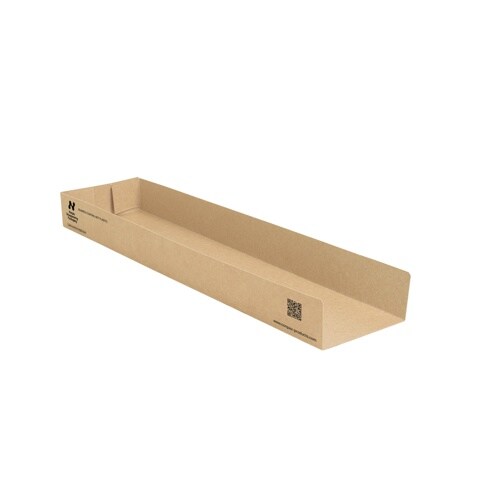 Notpla, Panini bakjes, karton 28,5 x 7,5 x 3 cm bruin "Notpla"