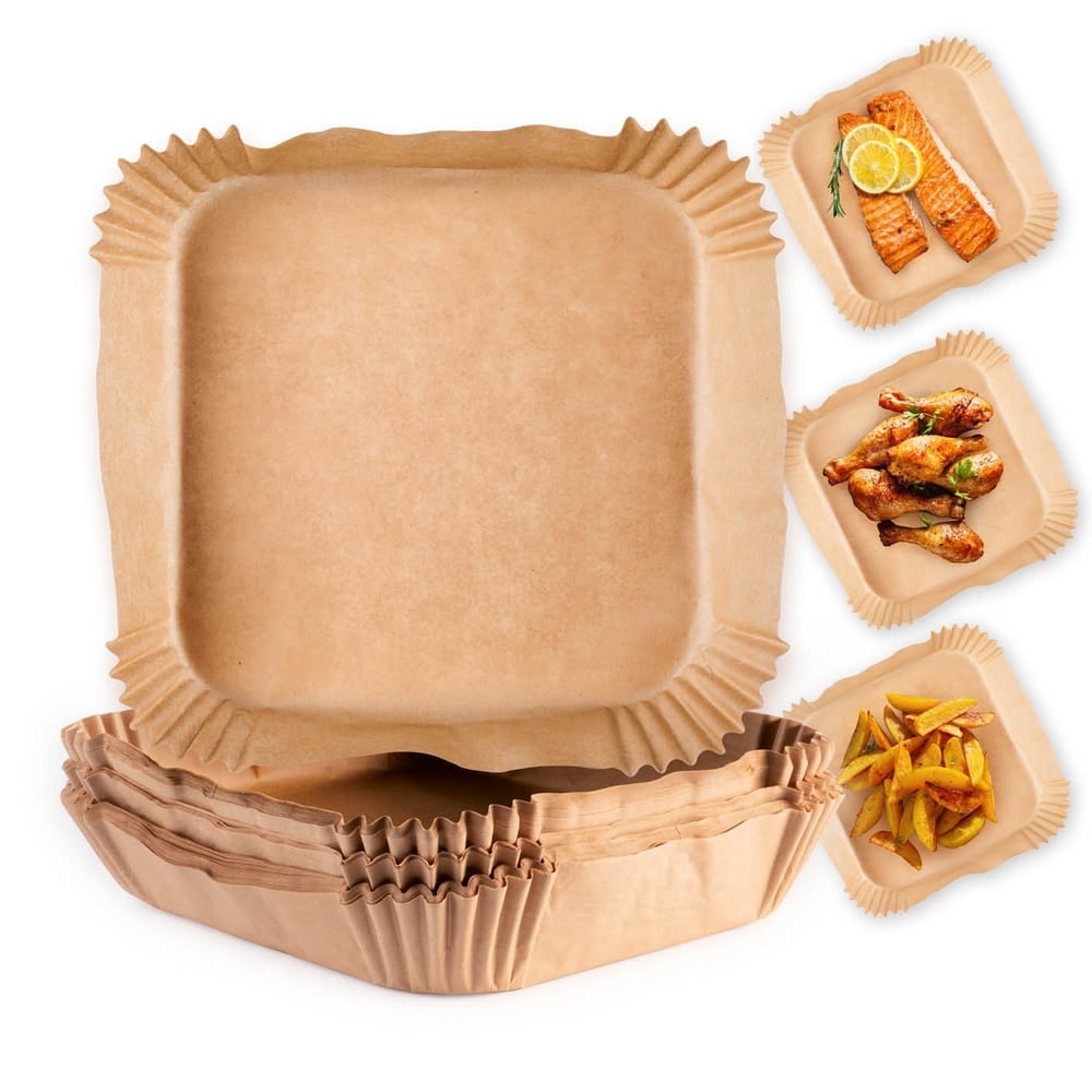 GOURMETmaxx Backpapier-Schalen für Heißluft-Fritteusen - 100er-Set