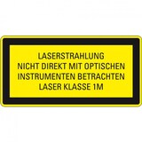 thumbnail of Aufkleber I Elektro-Warnschild Laserstrahlung, nicht direkt mit..., Folie, 52x26mm, 10/Bogen