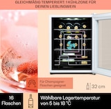 thumbnail of Klarstein Shiraz 16 Quartz Weinkühlschrank 42l Touch-Bedienfeld 160 W 5-18 °C Weißes Glas