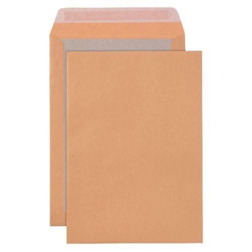 Viking Versandtaschen mit Papprückwand C4 110 g/m² Braun Ohne Fenster Abziehstreifen 229 x 324 mm 100 Stück