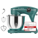 thumbnail of KLAMER Küchenmaschine 1800W, Knetmaschine mit 6 Liter Edelstahl Schüssel, 10 Geschwindigkeitsstufen mit Timer, Rührbesen, Knethaken, Schneebesen und …