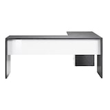 thumbnail of Web Furniture NEW SELINA Scrivania ad Angolo Melaminico 3 Cassetti 160x180cm   Bianco Lucido/Report