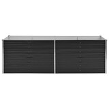 thumbnail of Helloshop26 - Jardinera elevada para plantas y flores jardín 240 x 80 x 77 cm acero galvanizado antracita 02_0001144