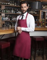 thumbnail of Bib Apron Basic: One Size / Red