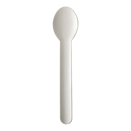 PAPSTAR, Lepels, papier "pure" 15,5 cm wit