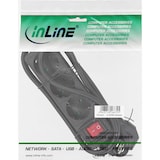thumbnail of InLine® Steckdosenleiste, 3-fach Schutzkontakt, mit Schalter, schwarz, 3m
