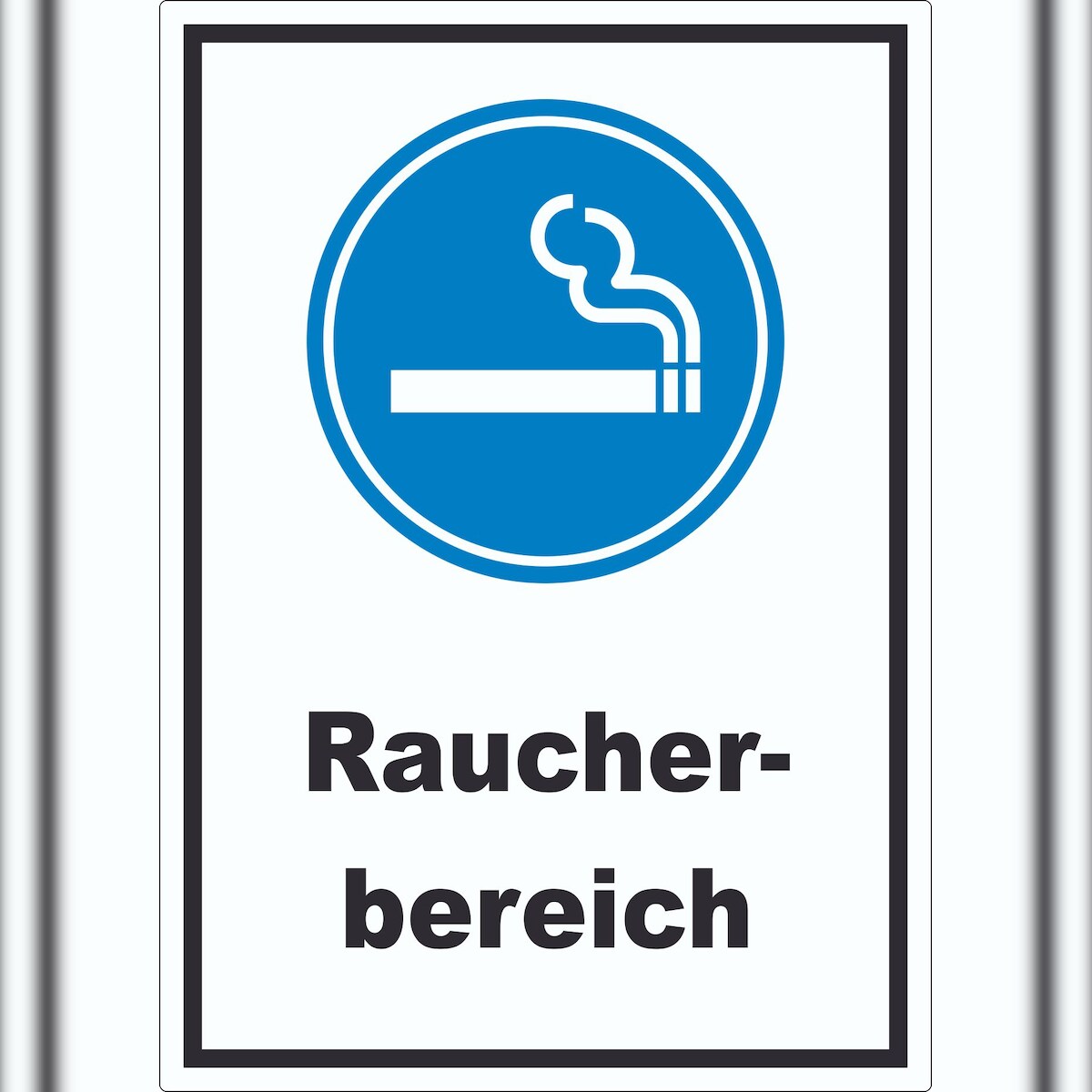 HB-Druck Raucherbereich Aufkleber A1 (594x841mm)