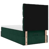 thumbnail of vidaXL Ottoman-Bett mit Matratzen & LEDs Dunkelgrün 80x200 cm Samt
