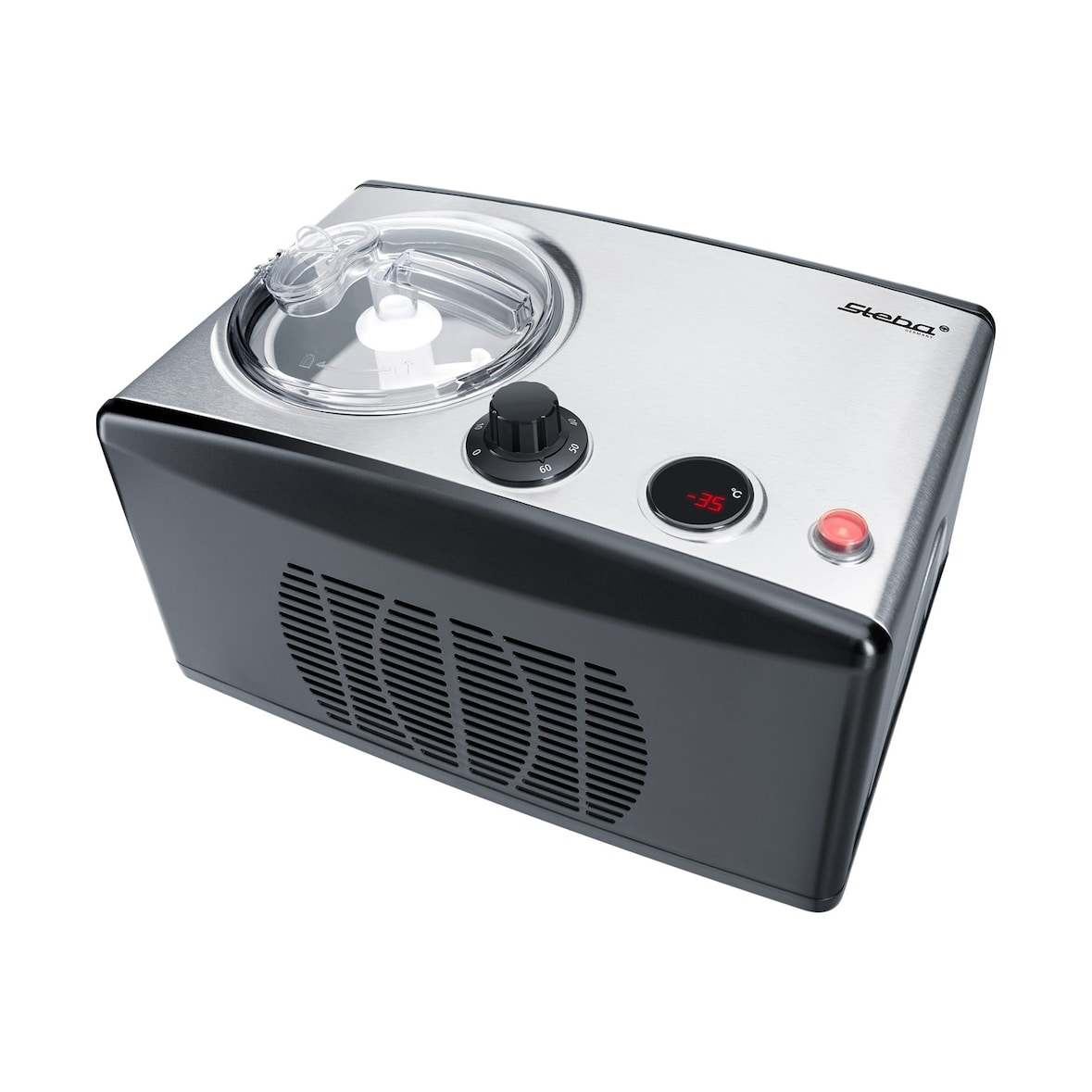 Steba Eismaschine IC 150 mit edelstahl Gehäuse ohne Vorkühlen