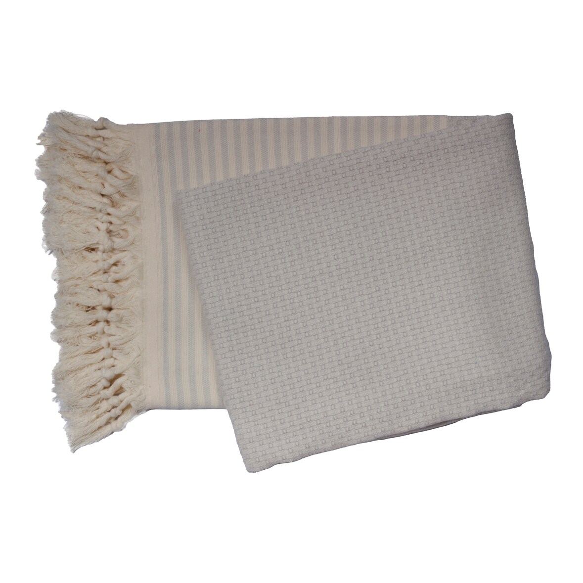 Phlox Hamamdoek 100x200 cm - 100% katoen - lichtgrijs