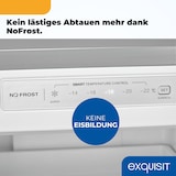 thumbnail of Exquisit Gefrierschrank gross, 204l Nutzinhalt, Nofrost, Alarmfunktion, 4-Sterne-Gefrieren, 4 Schubladen, Abtauautomatik GS5271-NF-H-040E inoxlook