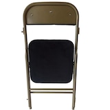 thumbnail of Chaise pliante gamme 'Prestige' Noir et Or - 48,8 x 46,4 x 83,8cm - Furnitrade