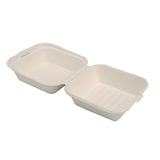 thumbnail of Nette 500 Stück Bagasse Hamburger Box 153x147x80mm