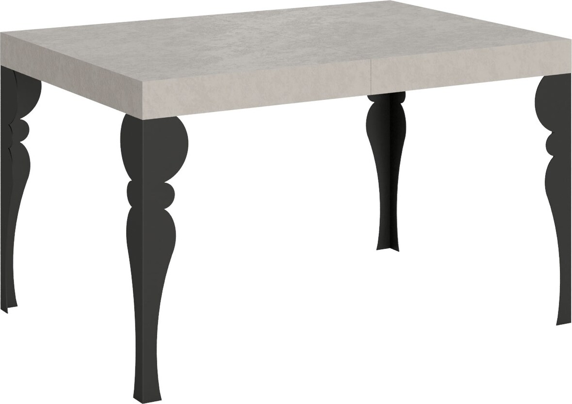 Paxon Cashmere Ausziehtisch 140/224x80cm mit anthrazitfarbenen Beinen