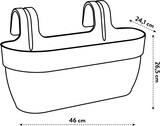 thumbnail of Vibia Campana Easy Hanger Balkonkasten: Braun, 7.5L, Recycelt