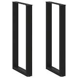 thumbnail of vidaXL Bartafelpoten 2 st U-vormig 40x(100-101) cm staal zwart