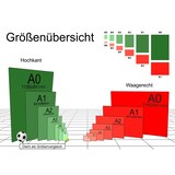 thumbnail of Richtungspfeil runter Schild waagerecht weiss blau Pfeil A4 (210x297mm)