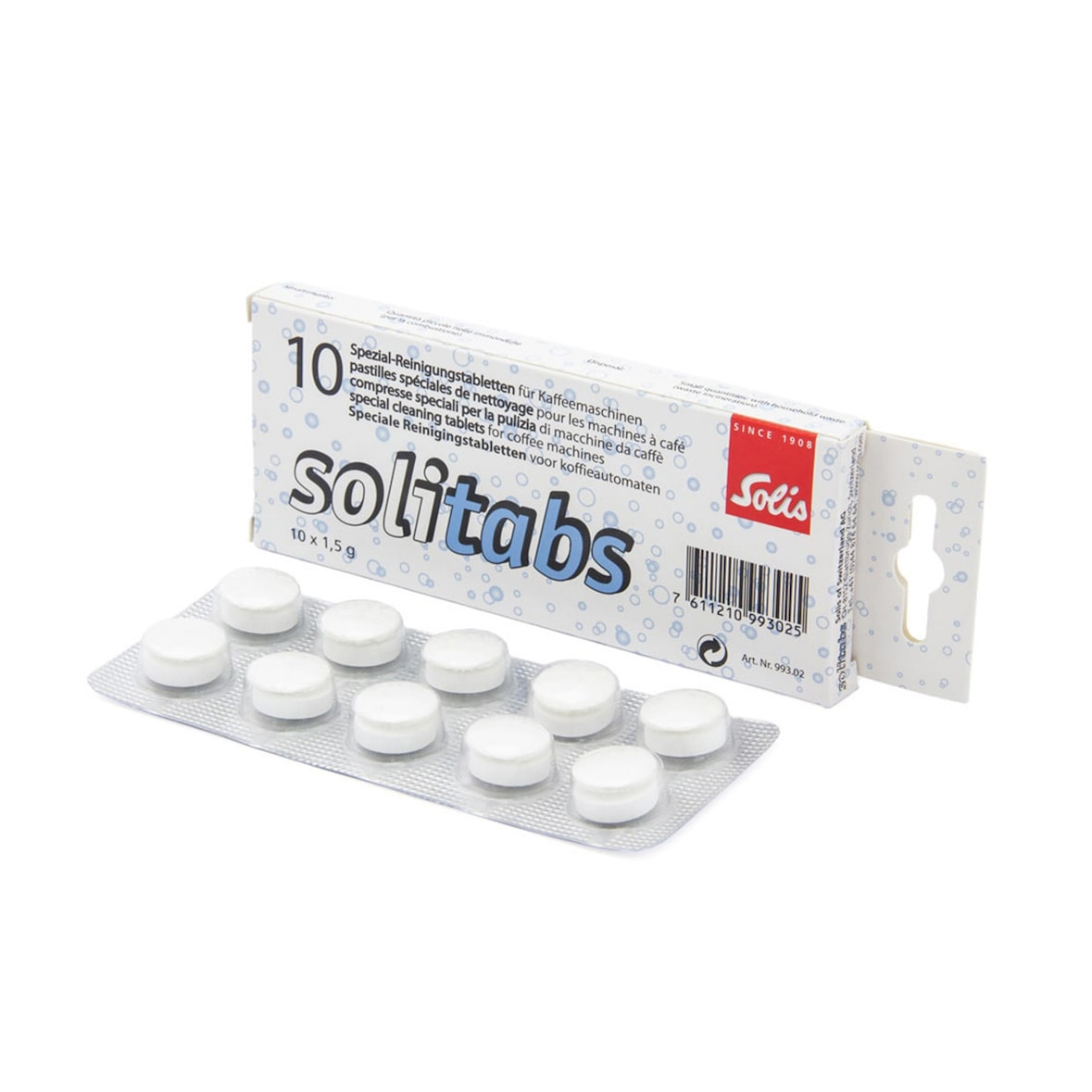 Solis Reinigungstabletten Solitabs, Siebträger Kaffeemaschine, 10 Stück